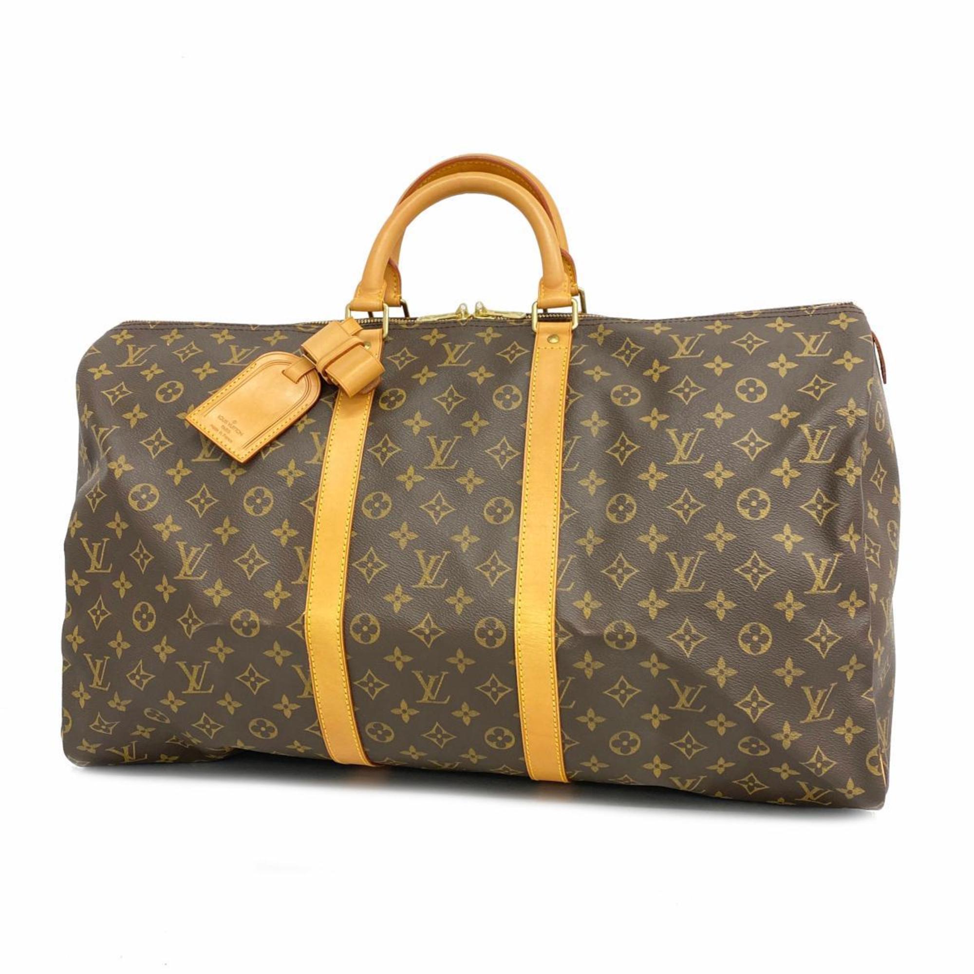 ルイ・ヴィトン(Louis Vuitton) ルイ・ヴィトン ボストンバッグ モノグラム キーポル55 M41424 ブラウンメンズ レディース