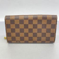 ルイ・ヴィトン(Louis Vuitton) ルイ・ヴィトン ショルダーウォレット ダミエ  ポルトフォイユ クロワゼット N61273 エベヌ マグノリアレディース