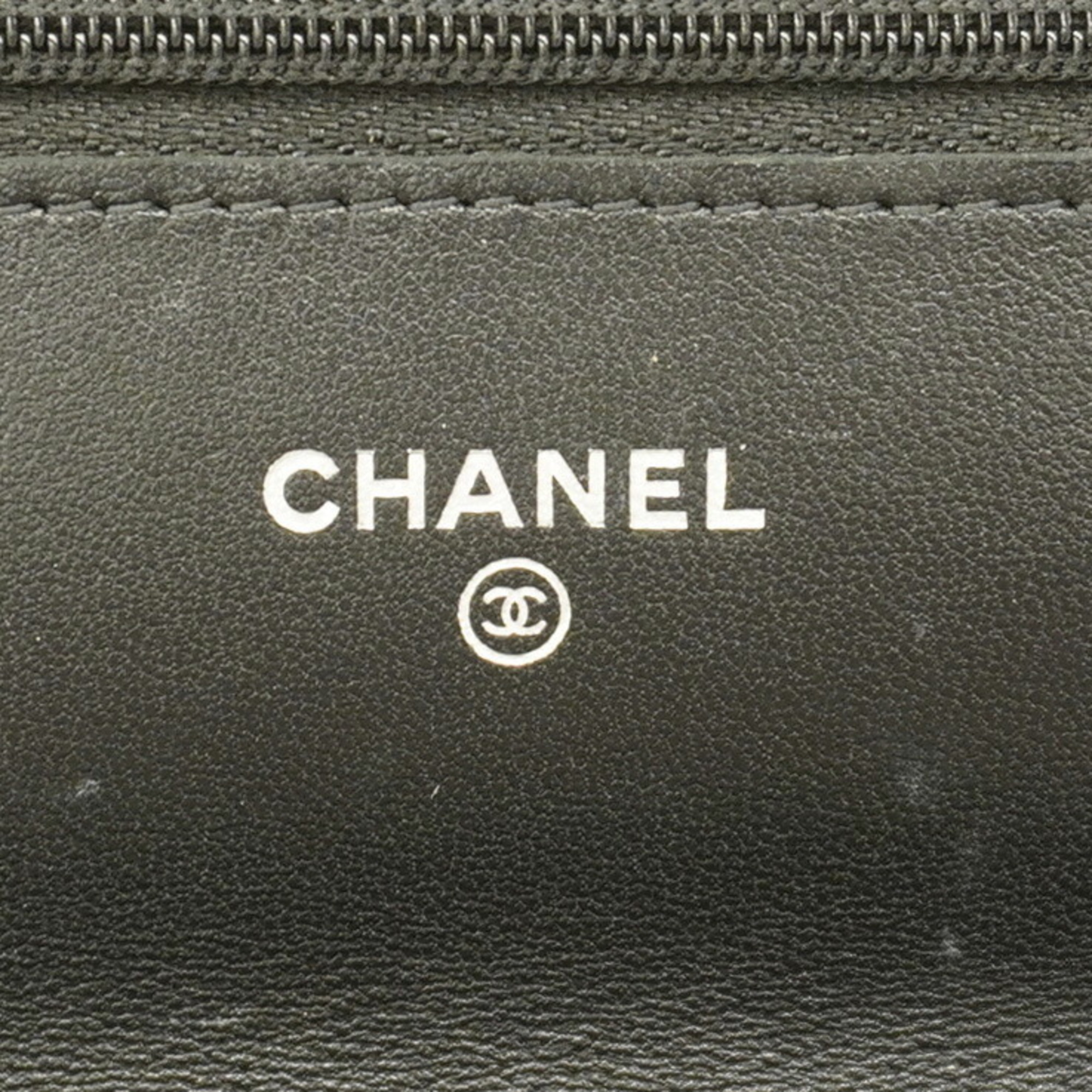 シャネル(Chanel) シャネル ショルダーウォレット マトラッセ チェーンショルダー ラムスキン ブラック   レディース