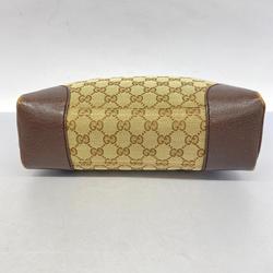 グッチ(Gucci) グッチ ショルダーバッグ GGキャンバス 114273 キャンバス レザー ブラウン   レディース