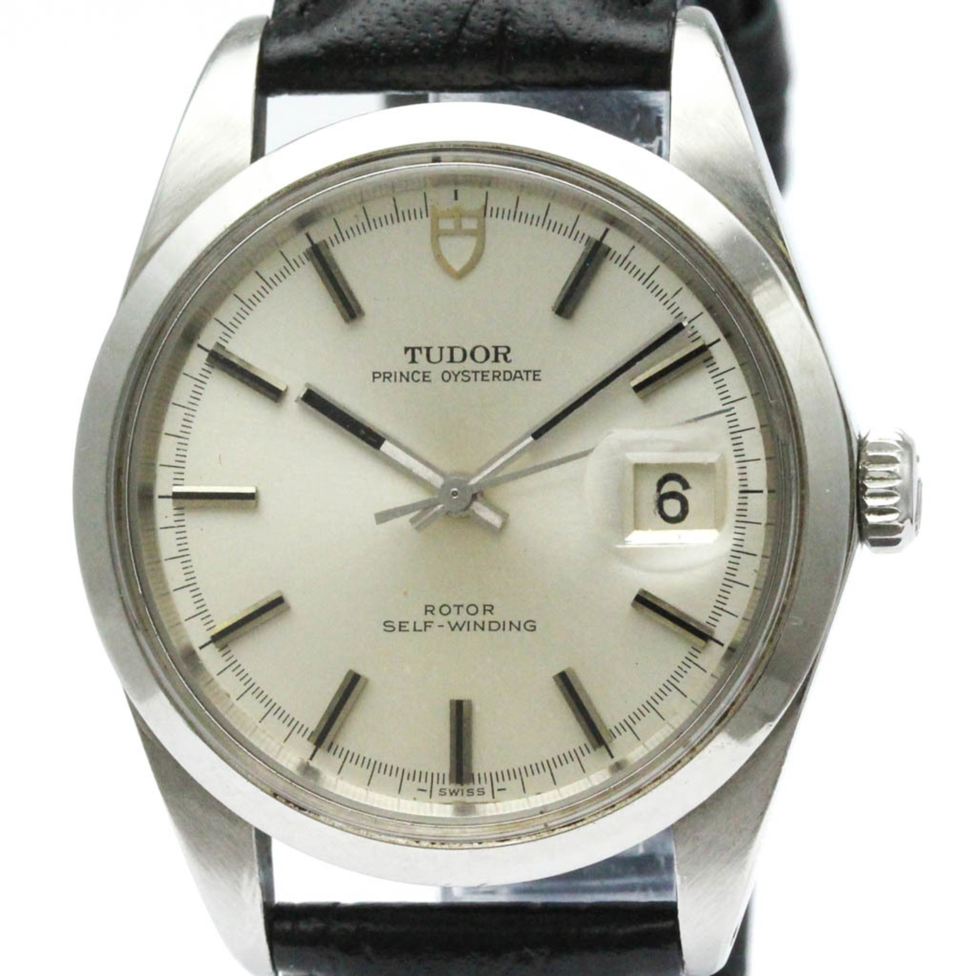 チュードル (TUDOR) プリンス オイスター デイト ジャンボ ステンレススチール レザー 自動巻き メンズ 時計 7024/0 【中古】