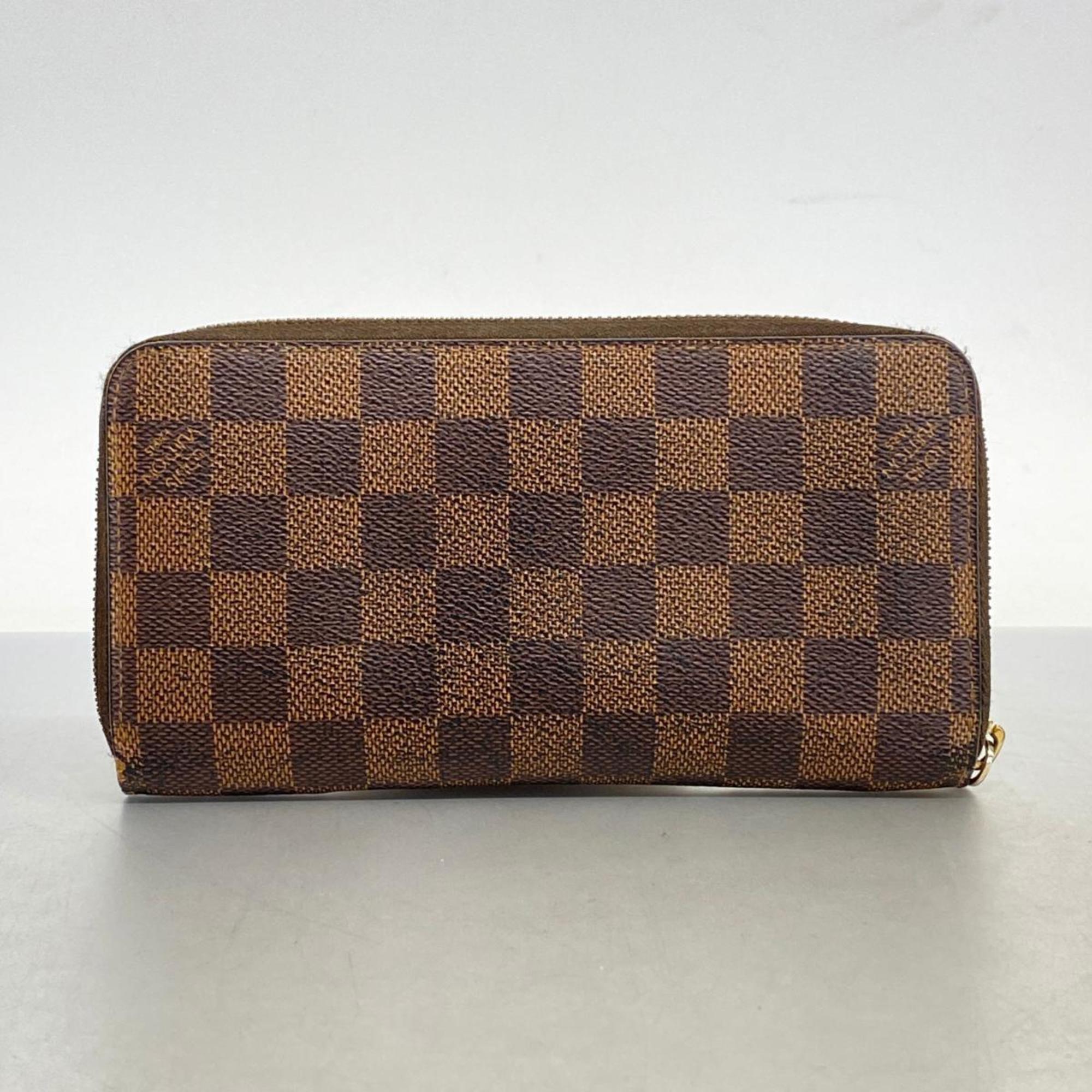 ルイ・ヴィトン(Louis Vuitton) ルイ・ヴィトン 長財布 ダミエ ジッピーウォレット N60015 エベヌメンズ レディース