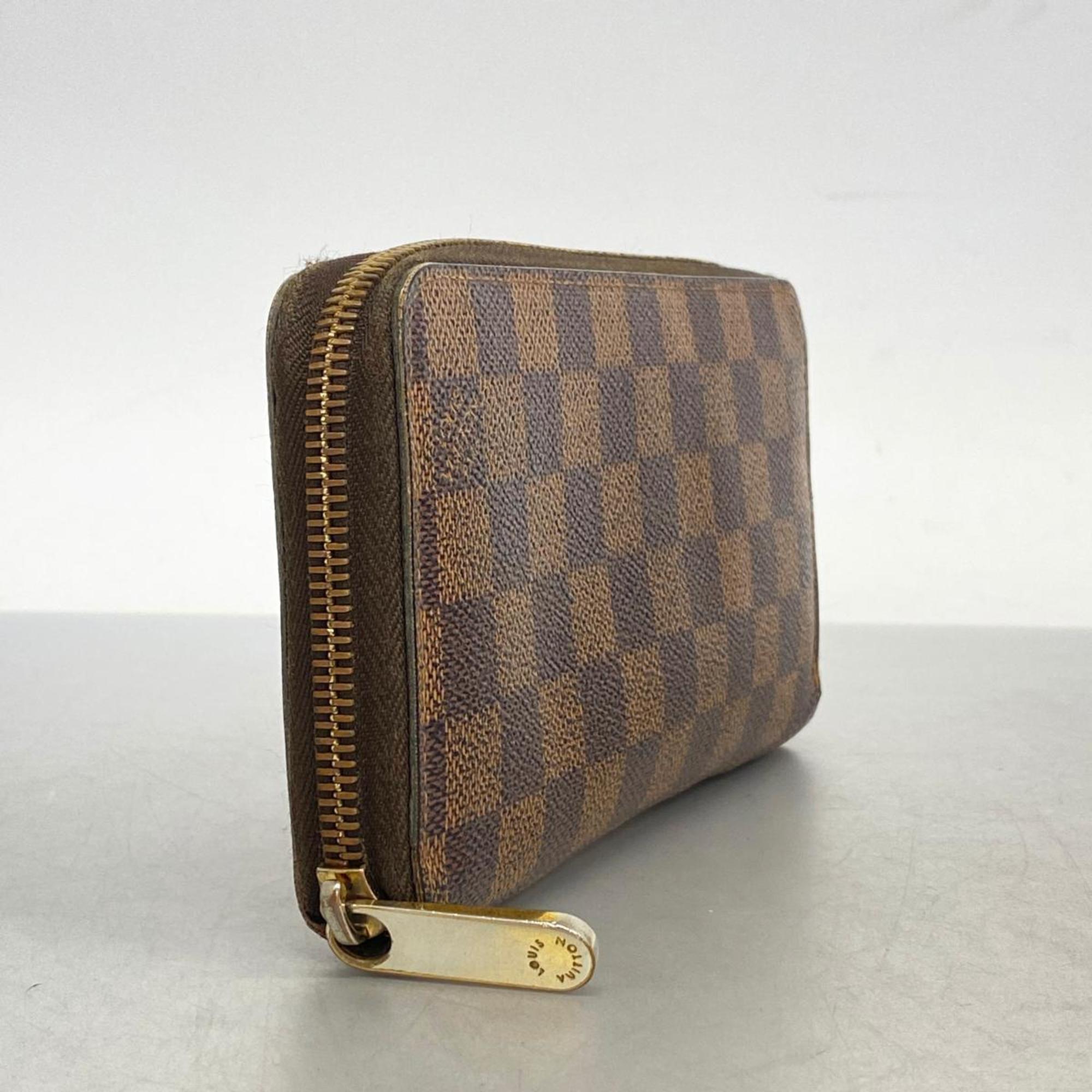 ルイ・ヴィトン(Louis Vuitton) ルイ・ヴィトン 長財布 ダミエ ジッピーウォレット N60015 エベヌメンズ レディース