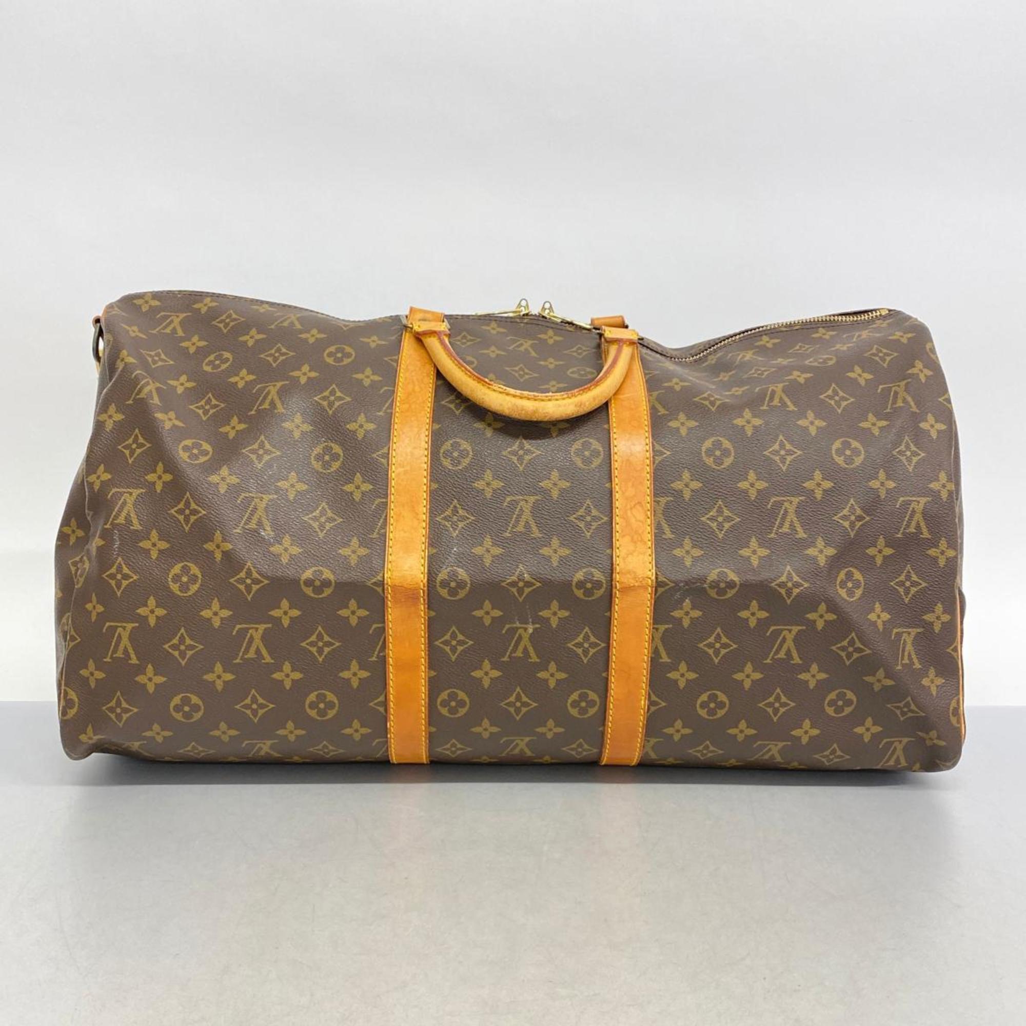 ルイ・ヴィトン(Louis Vuitton) ルイ・ヴィトン ボストンバッグ モノグラム キーポルバンドリエール55 M41414 ブラウンメンズ レディース