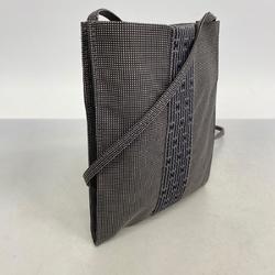 エルメス(Hermes) エルメス ショルダーバッグ エールラインポシェット キャンバス グレー  レディース