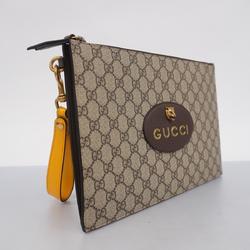 グッチ(Gucci) グッチ クラッチバッグ GGスプリーム  レザー ブラウン   メンズ