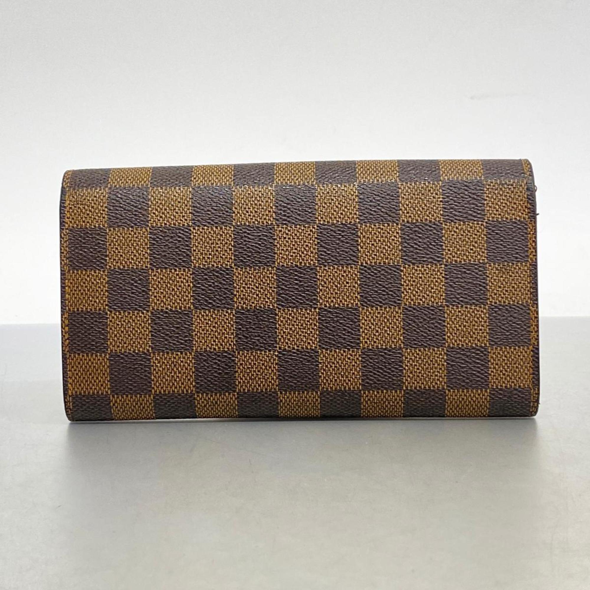 ルイ・ヴィトン(Louis Vuitton) ルイ・ヴィトン 長財布 ダミエ ポルトフォイユサラ N61734 エベヌレディース | eLADY  Globazone