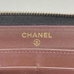 シャネル(Chanel) シャネル 長財布 マトラッセ キャビアスキン ブラック   レディース