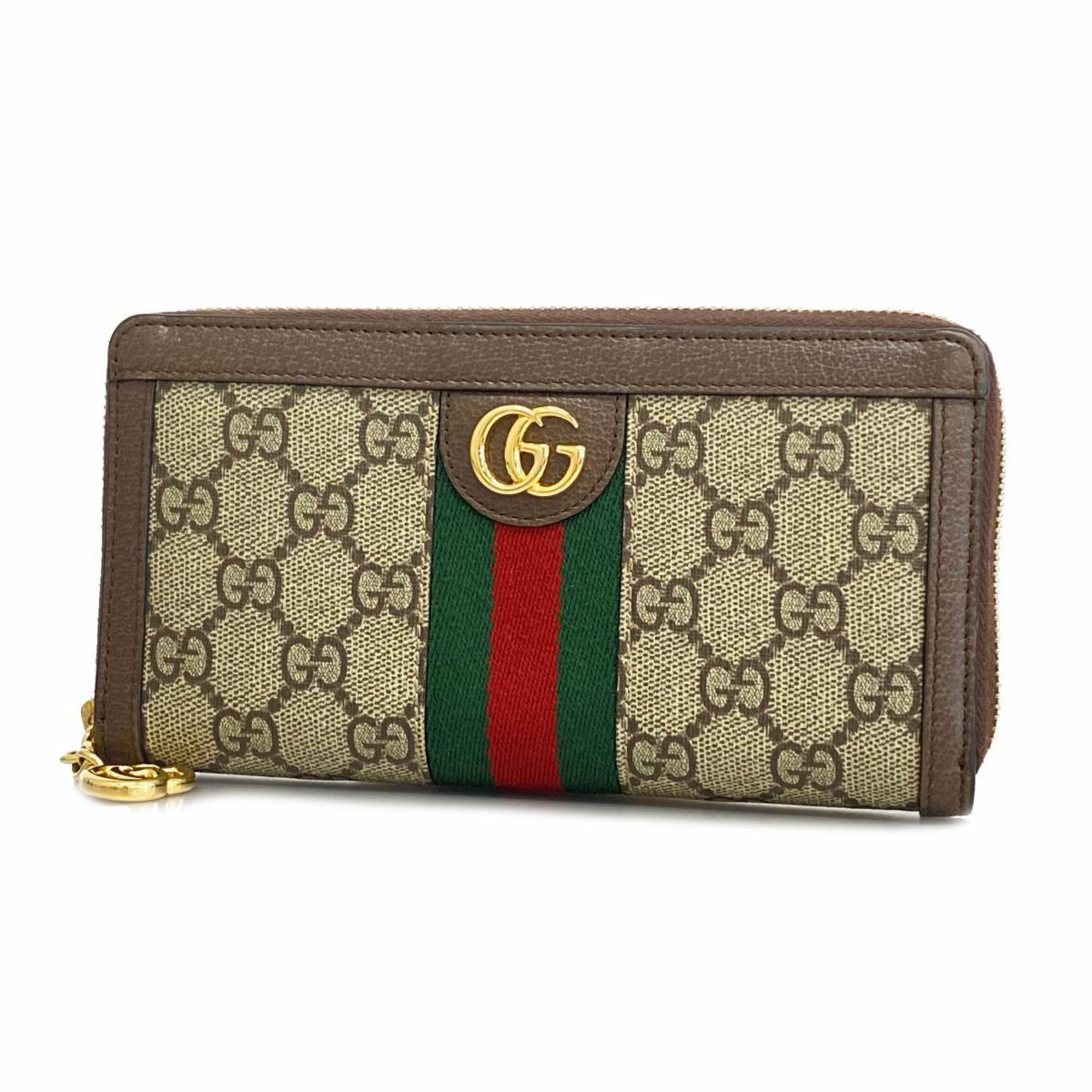 グッチ(Gucci) グッチ 長財布 オフィディア 523154 レザー ブラウン レディース | eLADY Globazone