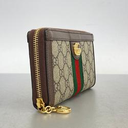 グッチ(Gucci) グッチ 長財布 オフィディア 523154  レザー ブラウン   レディース