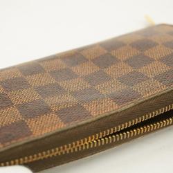 ルイ・ヴィトン(Louis Vuitton) ルイ・ヴィトン 長財布 ダミエ ジッピーウォレット N60015 エベヌメンズ レディース