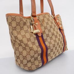 グッチ(Gucci) グッチ トートバッグ GGキャンバス 137396 キャンバス ブラウン   レディース