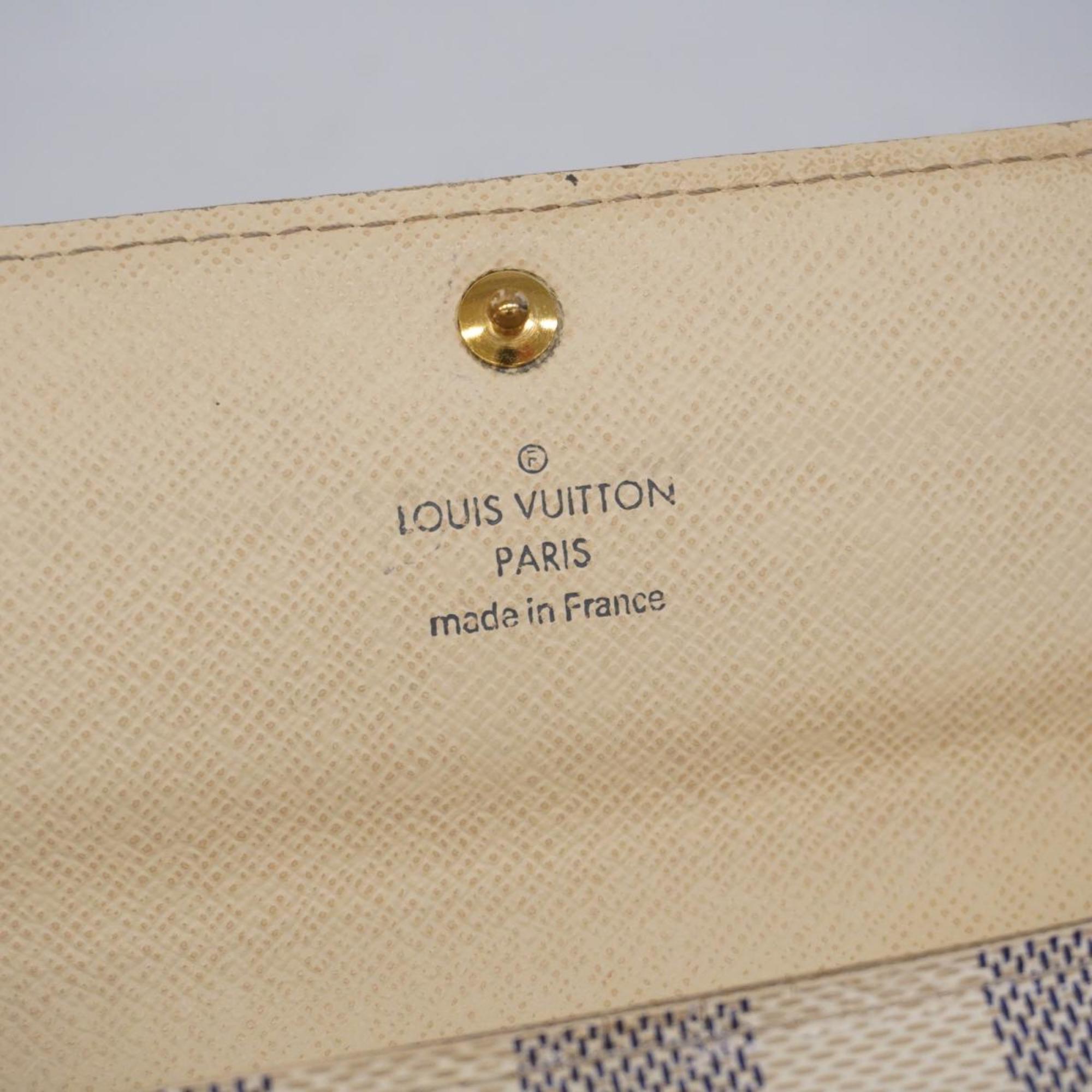 ルイ・ヴィトン(Louis Vuitton) ルイ・ヴィトン 長財布 ダミエ・アズール ポルトフォイユサラ N61735 ホワイトレディース