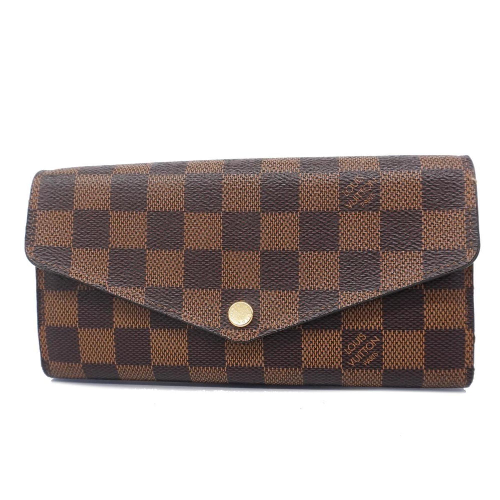 ルイ・ヴィトン(Louis Vuitton) ルイ・ヴィトン 長財布 ダミエ ポルトフォイユサラ N63209 エベヌレディース