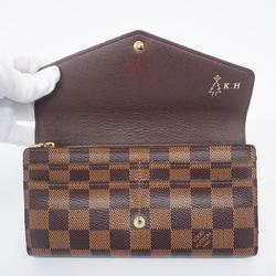 ルイ・ヴィトン(Louis Vuitton) ルイ・ヴィトン 長財布 ダミエ ポルトフォイユサラ N63209 エベヌレディース