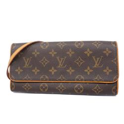 ルイ・ヴィトン(Louis Vuitton) ルイ・ヴィトン ショルダーバッグ モノグラム ポシェットツインGM M51852 ブラウンレディース