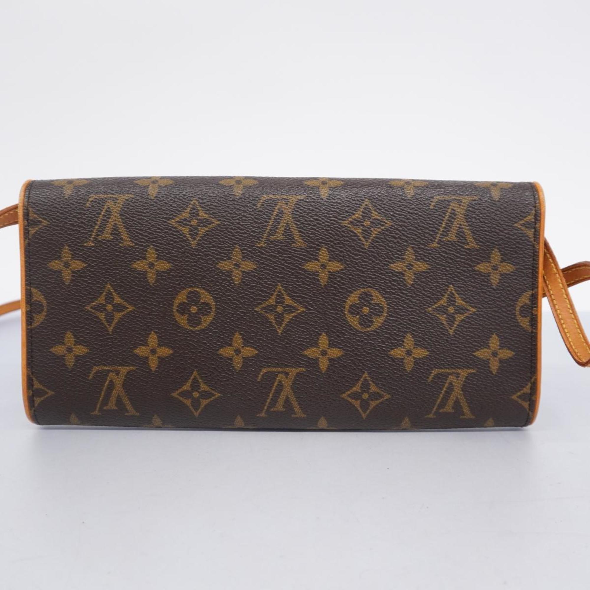 ルイ・ヴィトン(Louis Vuitton) ルイ・ヴィトン ショルダーバッグ モノグラム ポシェットツインGM M51852 ブラウンレディース