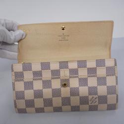 ルイ・ヴィトン(Louis Vuitton) ルイ・ヴィトン 長財布 ダミエ・アズール ポルトフォイユサラ N61735 ホワイトレディース