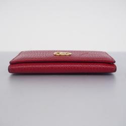 グッチ(Gucci) グッチ 名刺入れ GGマーモント 474748 レザー レッド   レディース