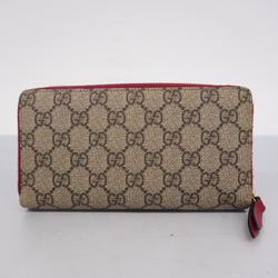 グッチ(Gucci) グッチ 長財布 GGスプリーム 499382  ベージュ レッド   レディース