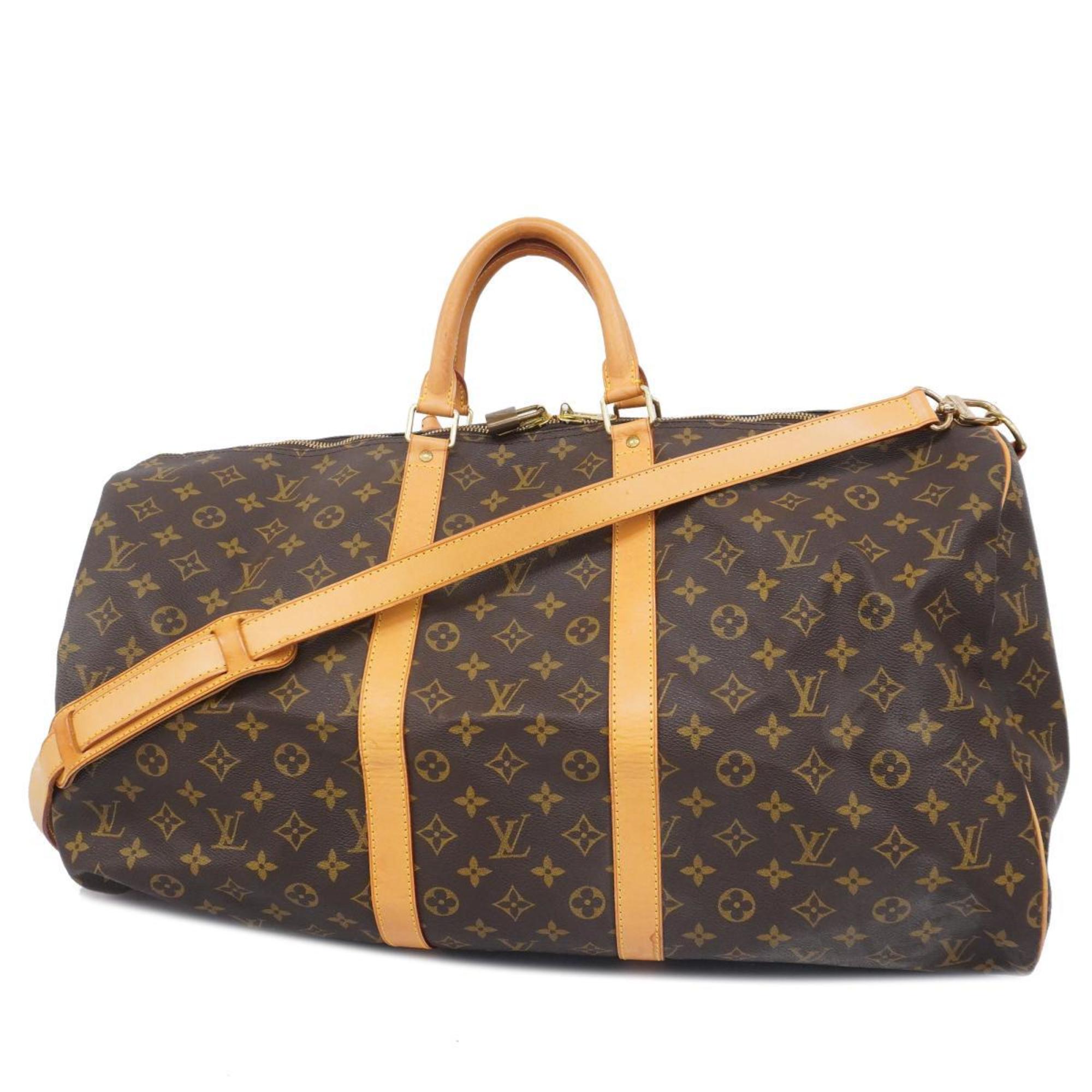 ルイ・ヴィトン(Louis Vuitton) ルイ・ヴィトン ボストンバッグ モノグラム キーポルバンドリエール55 M41414 ブラウンメンズ レディース