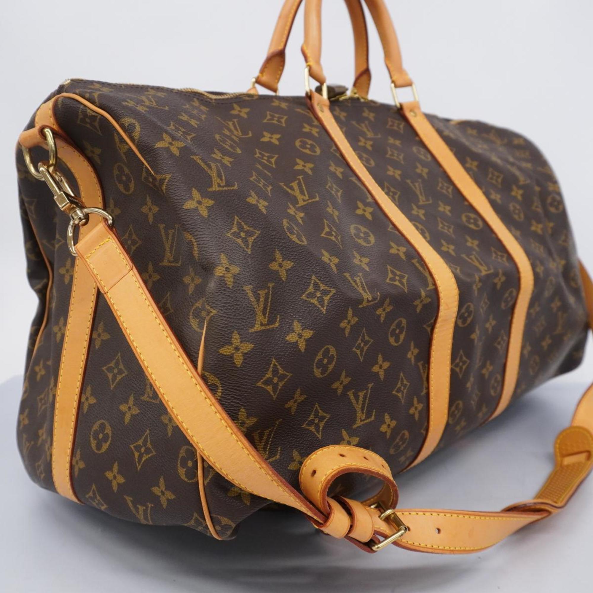 ルイ・ヴィトン(Louis Vuitton) ルイ・ヴィトン ボストンバッグ モノグラム キーポルバンドリエール55 M41414 ブラウンメンズ レディース