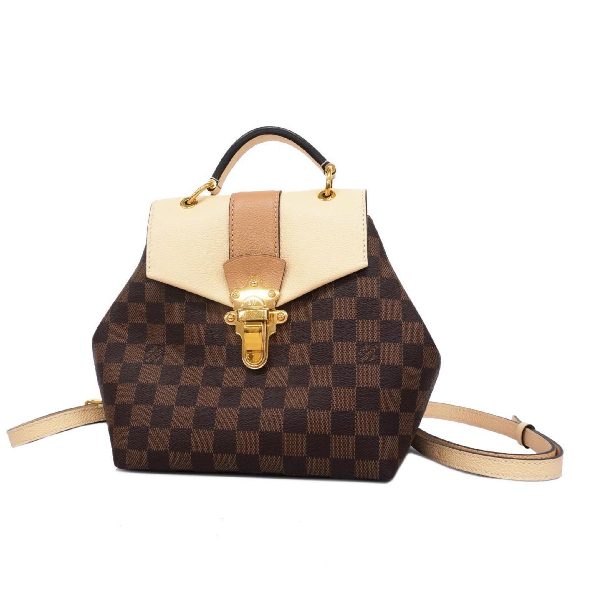 ルイ・ヴィトン(Louis Vuitton) ルイ・ヴィトン リュックサック ダミエ クラプトン バックパック N42259 エベヌ クレームレディース