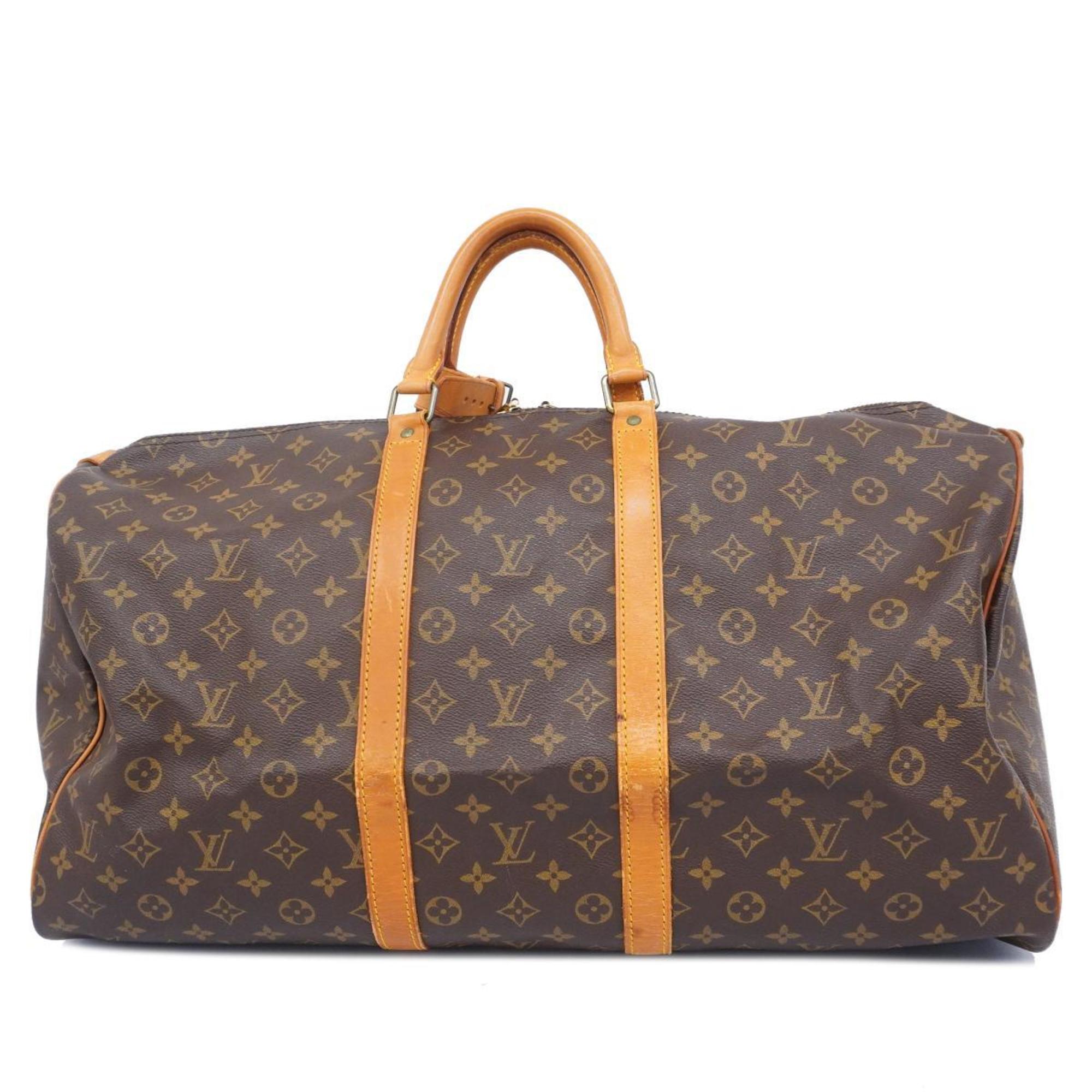 ルイ・ヴィトン(Louis Vuitton) ルイ・ヴィトン ボストンバッグ モノグラム キーポル55 M41424 ブラウンメンズ レディース