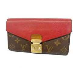 ルイ・ヴィトン(Louis Vuitton) ルイ・ヴィトン 長財布 モノグラム ポルトフォイユパラス M58414 ブラウン スリーズレディース