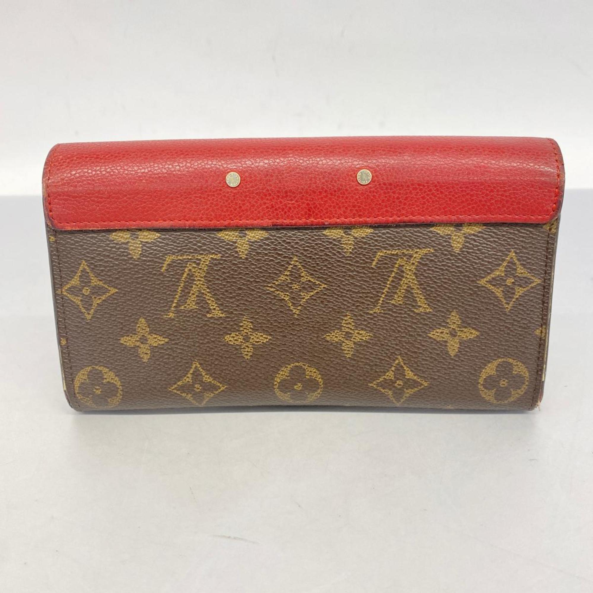 ルイ・ヴィトン(Louis Vuitton) ルイ・ヴィトン 長財布 モノグラム ポルトフォイユパラス M58414 ブラウン スリーズレディース