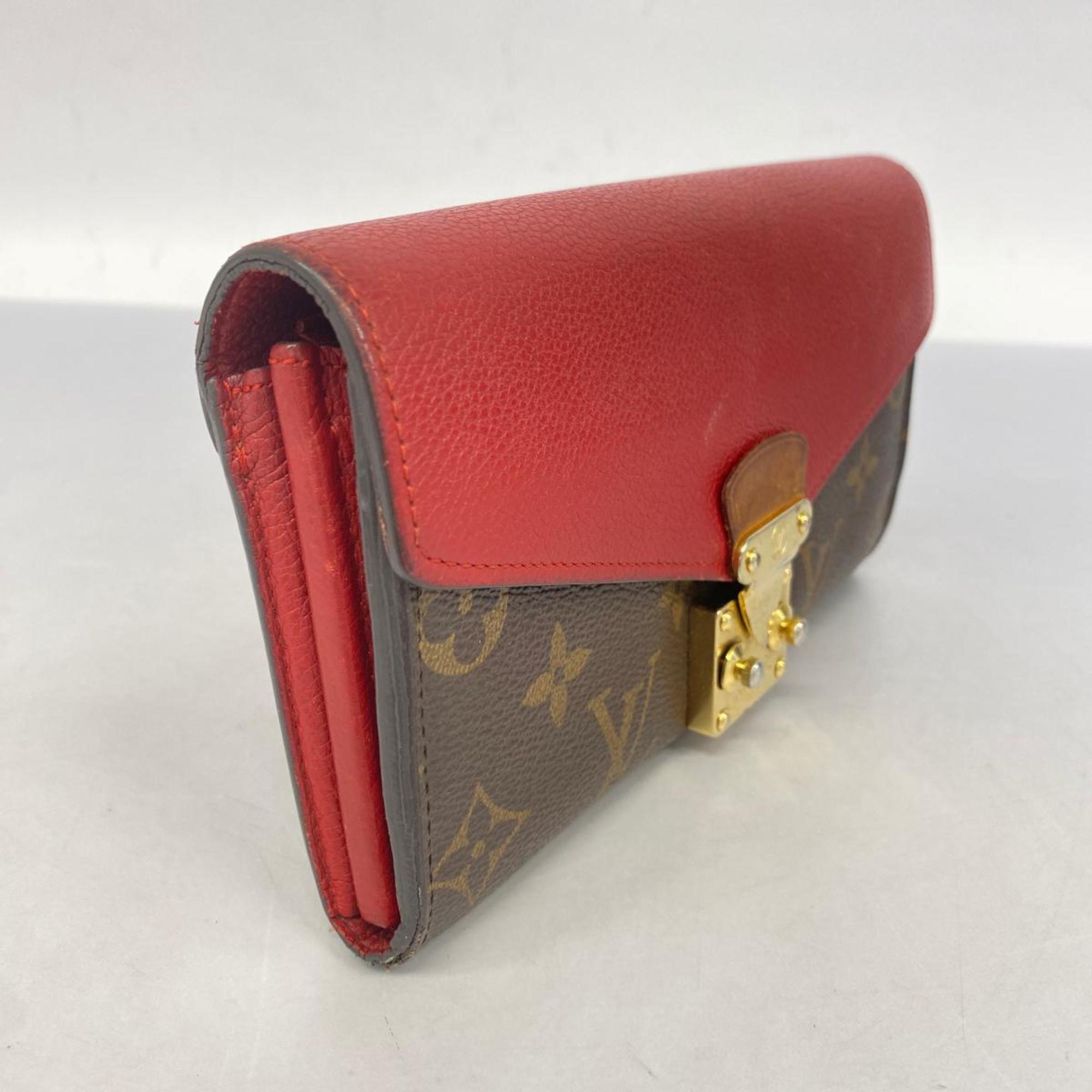 ルイ・ヴィトン(Louis Vuitton) ルイ・ヴィトン 長財布 モノグラム ポルトフォイユパラス M58414 ブラウン スリーズレディース