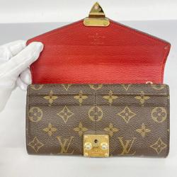 ルイ・ヴィトン(Louis Vuitton) ルイ・ヴィトン 長財布 モノグラム ポルトフォイユパラス M58414 ブラウン スリーズレディース