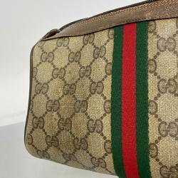 グッチ(Gucci) グッチ ショルダーバッグ GGスプリーム シェリーライン 89 02 018  レザー ブラウン   レディース