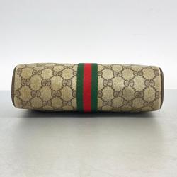 グッチ(Gucci) グッチ ショルダーバッグ GGスプリーム シェリーライン 89 02 018  レザー ブラウン   レディース