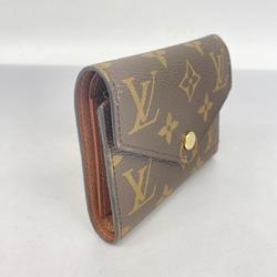 ルイ・ヴィトン(Louis Vuitton) ルイ・ヴィトン 三つ折り財布 モノグラム ポルトフォイユヴィクトリーヌ M62472 ブラウンレディース