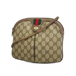 グッチ(Gucci) グッチ ショルダーバッグ GGスプリーム シェリーライン オールドグッチ  ブラウン   レディース