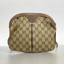 グッチ(Gucci) グッチ ショルダーバッグ GGスプリーム シェリーライン オールドグッチ  ブラウン   レディース