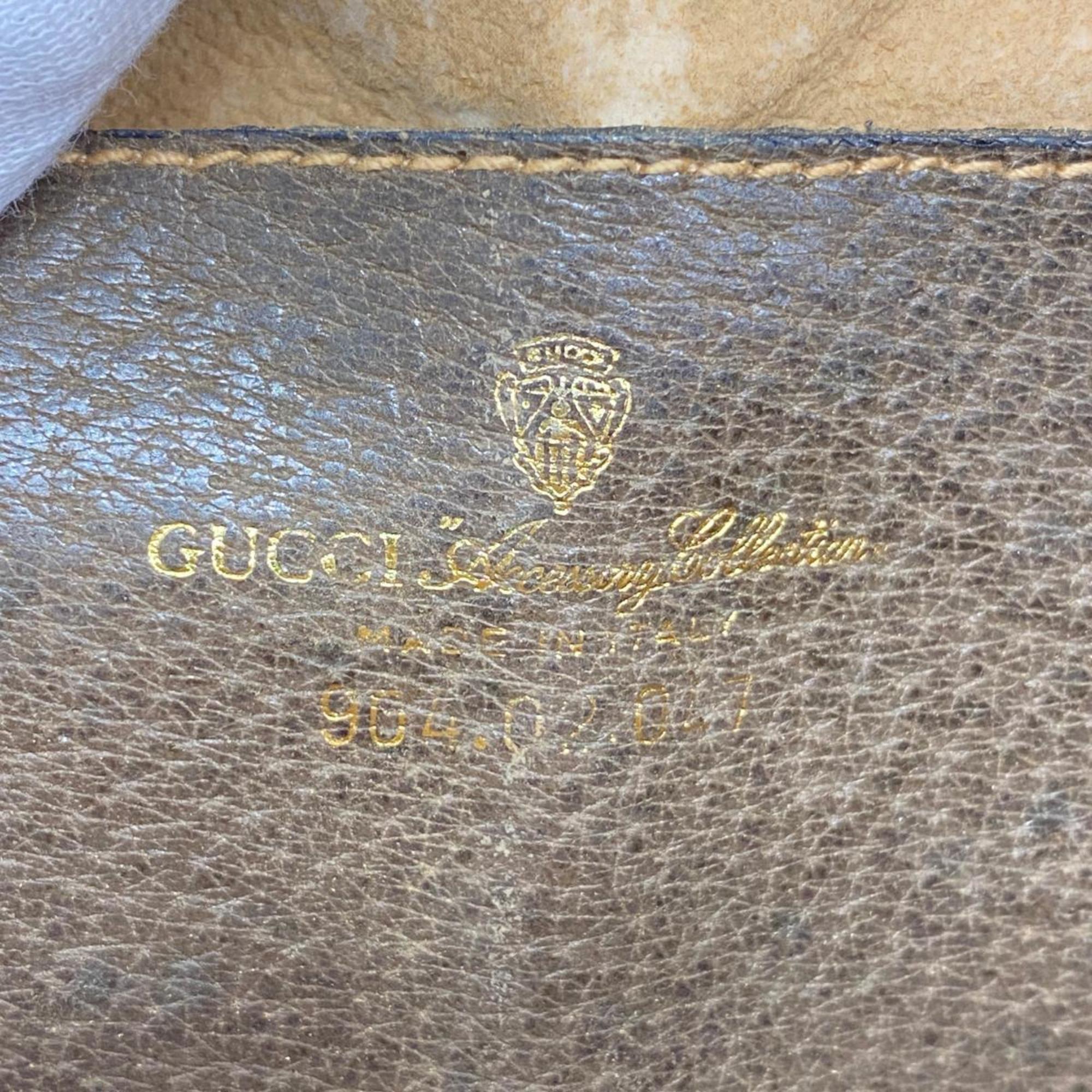 グッチ(Gucci) グッチ ショルダーバッグ GGスプリーム シェリーライン オールドグッチ  ブラウン   レディース