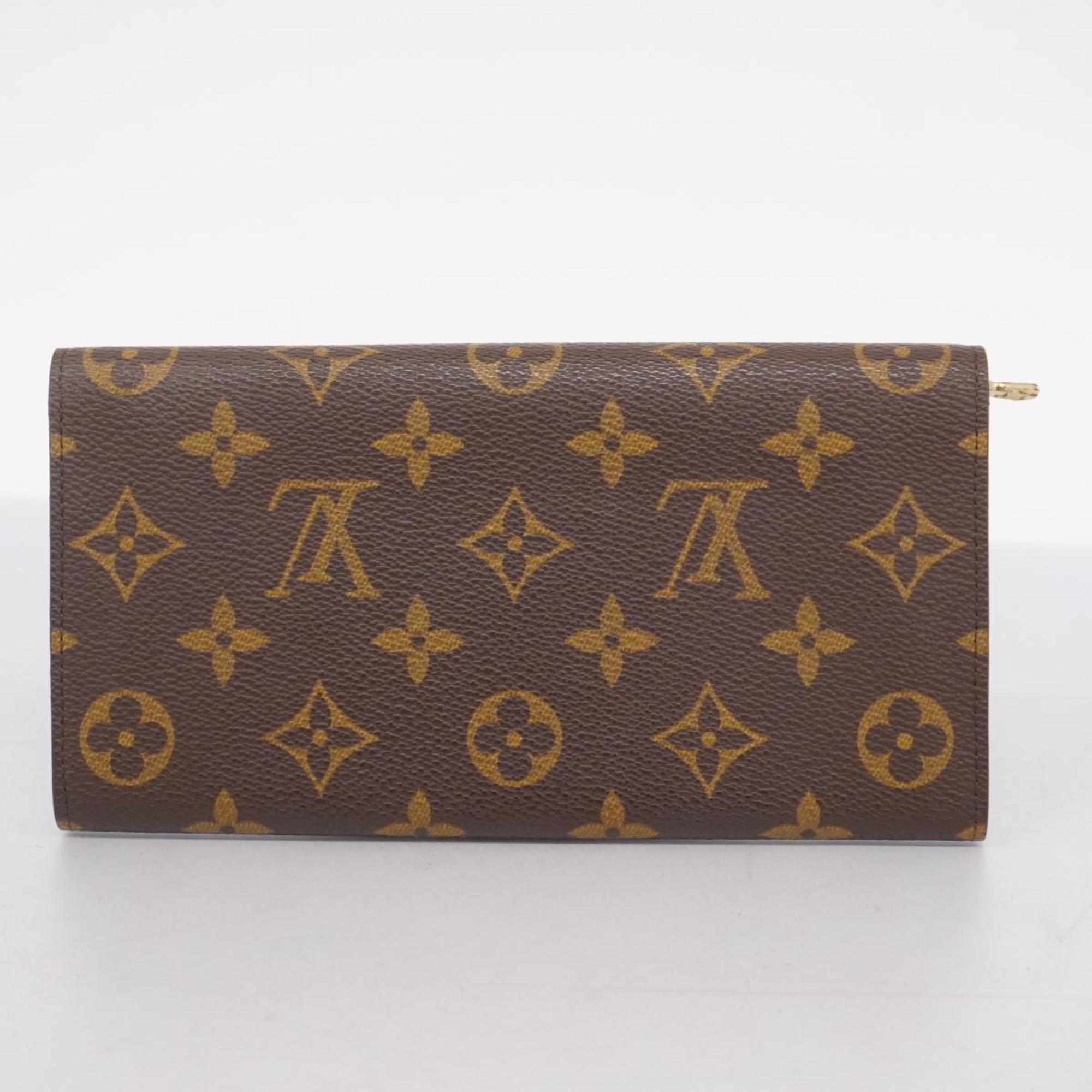 ルイ・ヴィトン(Louis Vuitton) ルイ・ヴィトン 長財布 モノグラム ポシェットポルトモネクレディ M61723 ブラウンレディース