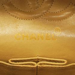 シャネル(Chanel) シャネル ショルダーバッグ マトラッセ Wフラップ Wチェーン ラムスキン ベージュ   レディース