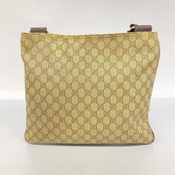 グッチ(Gucci) グッチ ショルダーバッグ GGスプリーム 201446  レザー ブラウン シャンパン  レディース