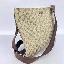 グッチ(Gucci) グッチ ショルダーバッグ GGスプリーム 201446  レザー ブラウン シャンパン  レディース