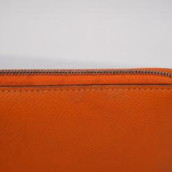 エルメス(Hermes) エルメス 長財布 アザップコンバイン □H刻印 ヴォーエプソン オレンジ   メンズ レディース