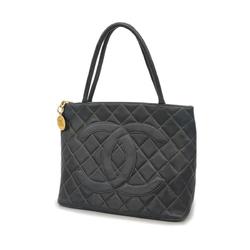 シャネル(Chanel) シャネル トートバッグ 復刻トート キャビアスキン ブラック  レディース