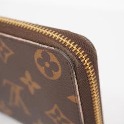 ルイ・ヴィトン(Louis Vuitton) ルイ・ヴィトン 長財布 モノグラム フラワーチャーム ポルトフォイユクレマンス M68314 ブラウン ホットピンクレディース