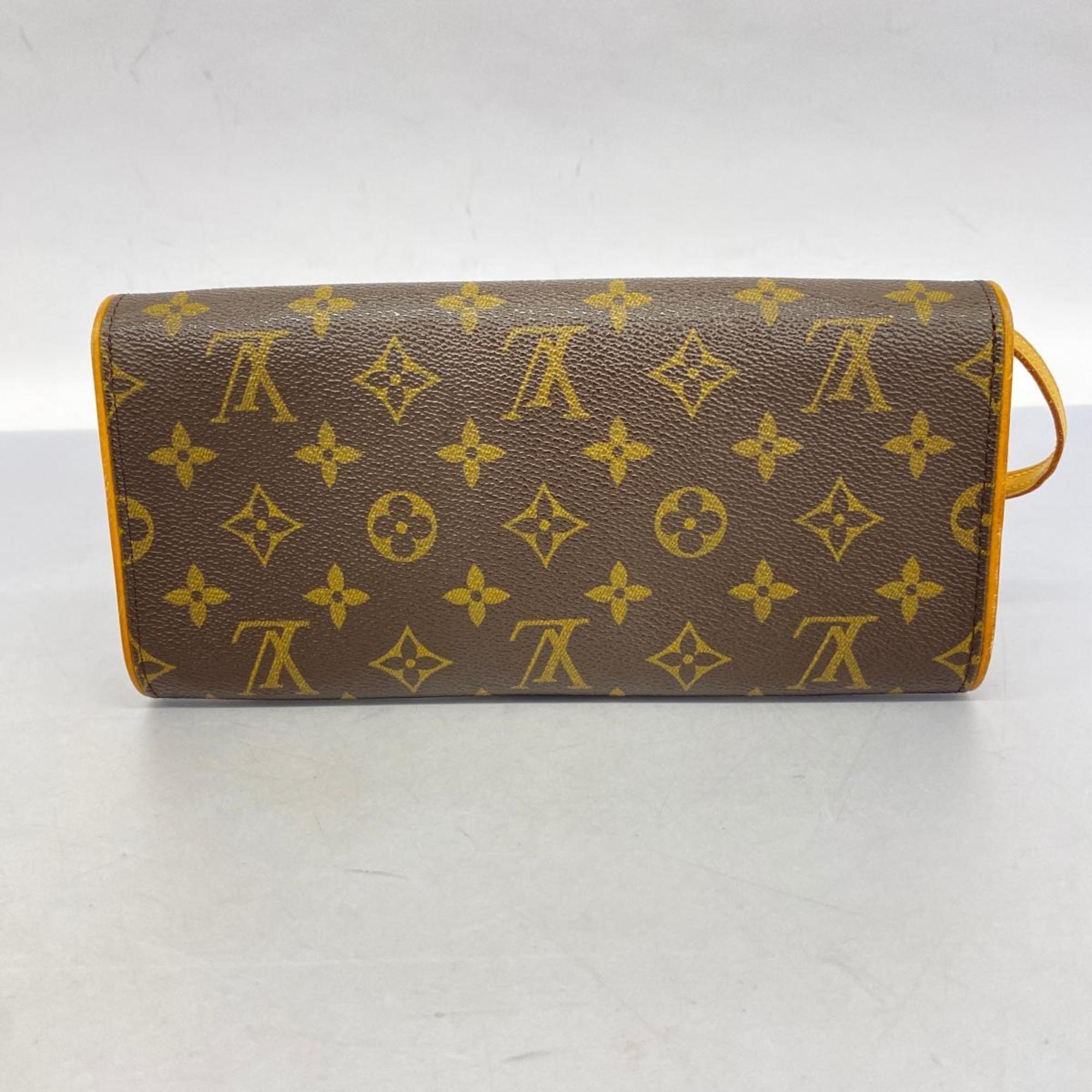 ルイ・ヴィトン(Louis Vuitton) ルイ・ヴィトン ショルダーバッグ モノグラム ポシェットツインGM M51852 ブラウンレディース