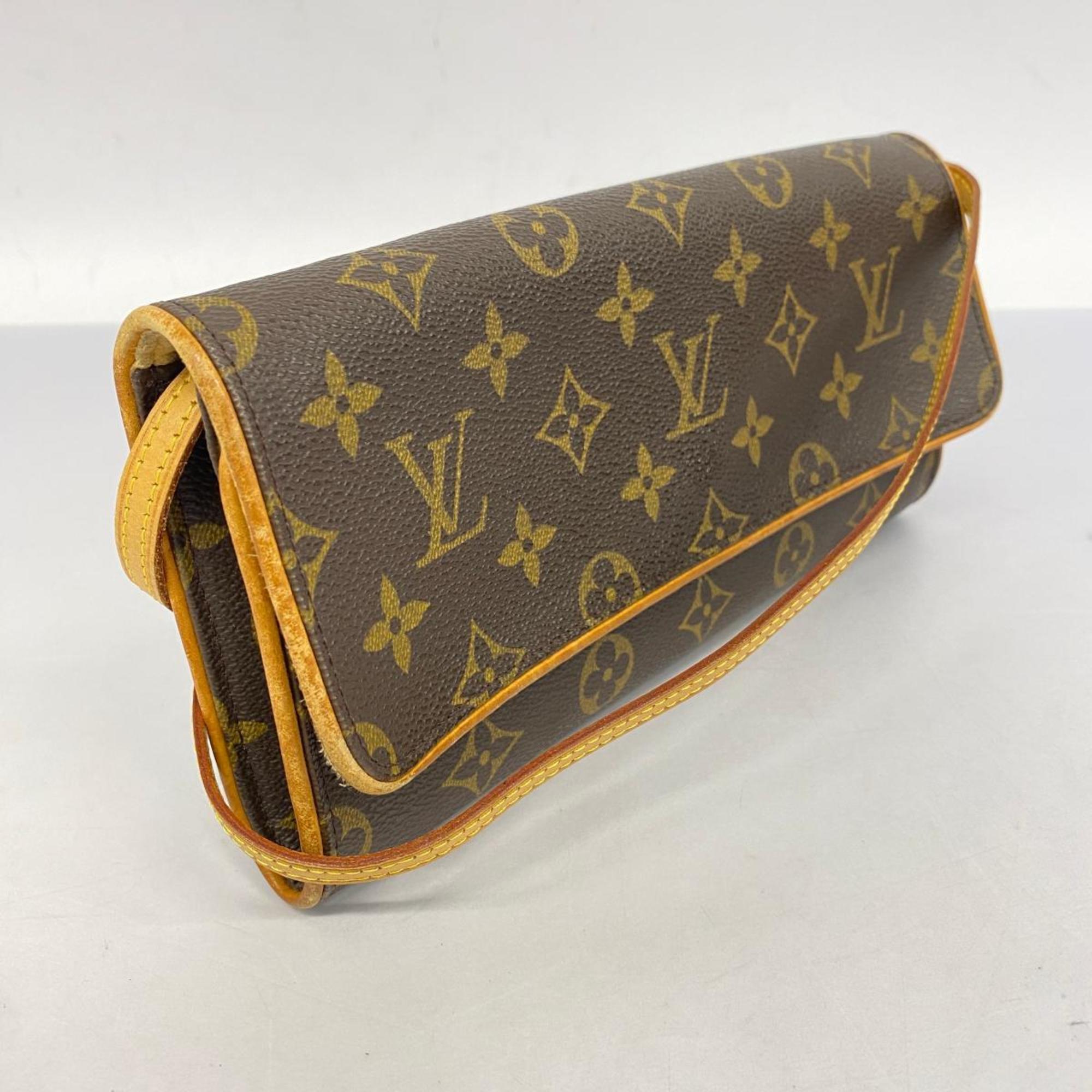 ルイ・ヴィトン(Louis Vuitton) ルイ・ヴィトン ショルダーバッグ モノグラム ポシェットツインGM M51852 ブラウンレディース