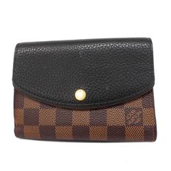 ルイ・ヴィトン(Louis Vuitton) ルイ・ヴィトン 財布 ダミエ ポルトフォイユノルマンディ N60044 エベヌ ブラックレディース