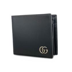 グッチ(Gucci) グッチ 財布 GGマーモント 428725 レザー ブラック   メンズ