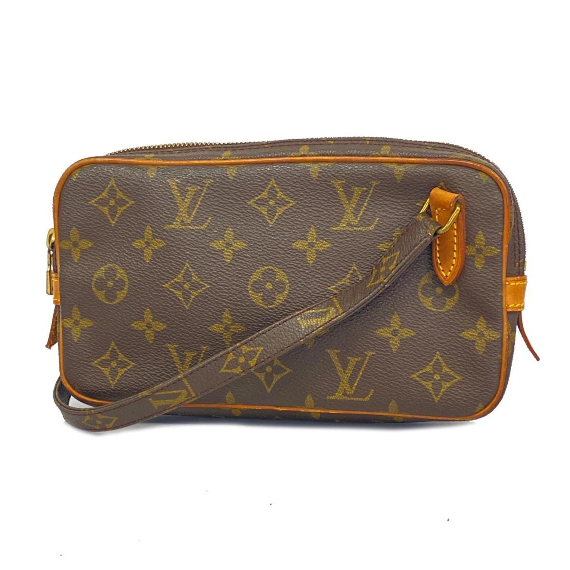 ルイ・ヴィトン(Louis Vuitton) ルイ・ヴィトン ショルダーバッグ モノグラム ポシェットマルリーバンドリエール M51828 ブラウンレディース